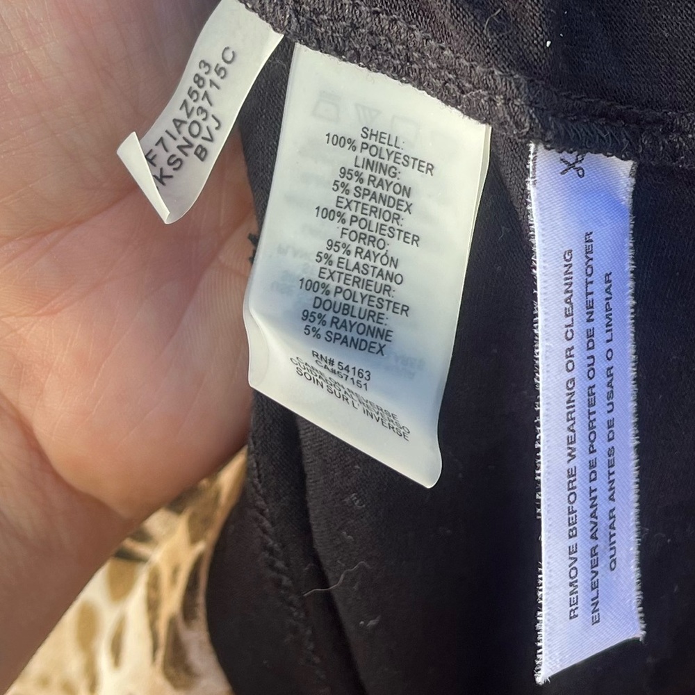 CALVIN KLEIN | Leopard Print V-Neck Women's Top S - Picture 4 of 5